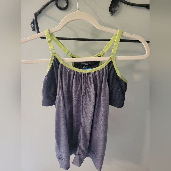 Icebreaker Sprit tank, merino wool, size L, gray and green - Picture 3 of 7